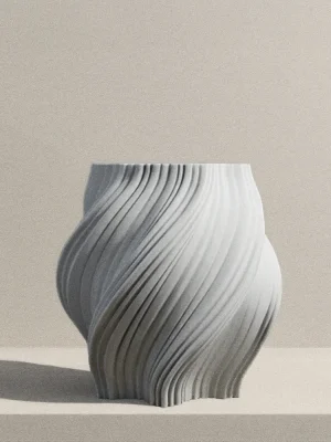 Florero Hasu Compact Blanco