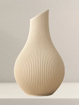 Florero Nagi Beige 25cm