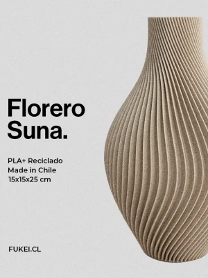 Imagen técnica Florero Suna Beige