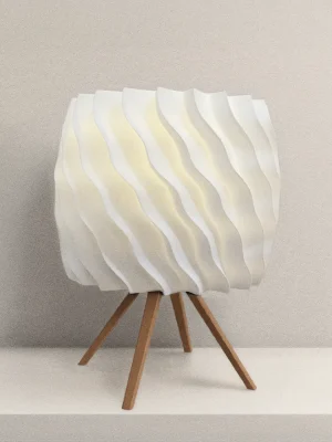 Lámpara Enso Base Café Caramelo