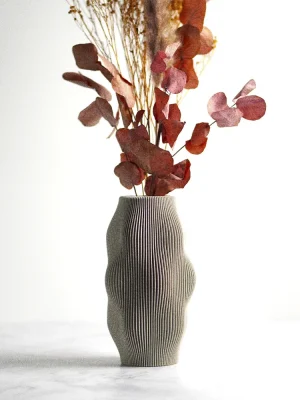 2 Imagen técnica Florero Kaori Compact Café Oscuro