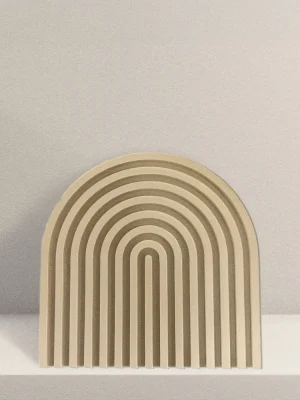 Bandeja Decorativa Dune Biege Mate