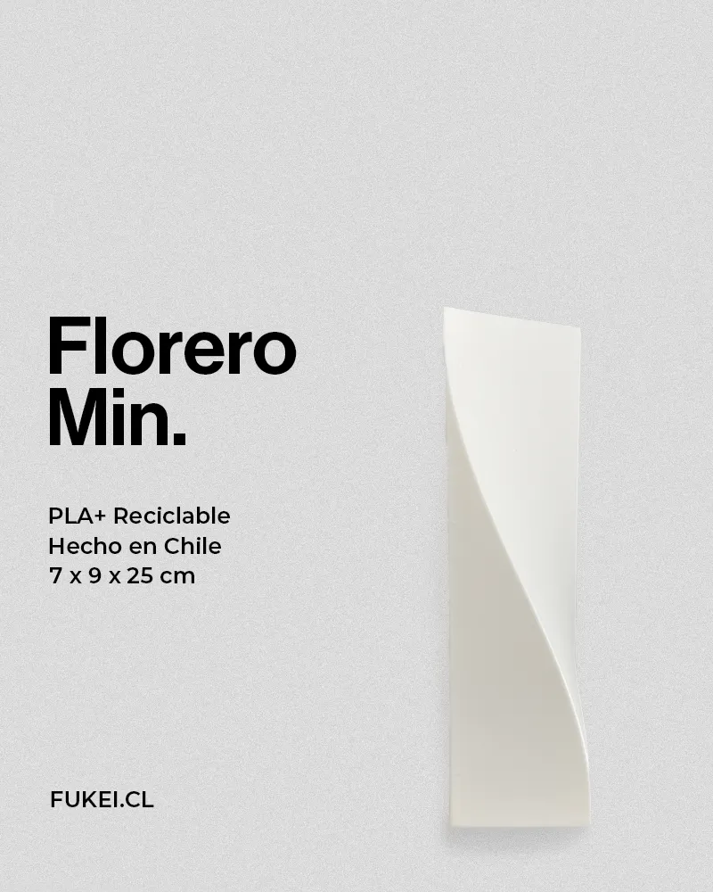 Imagen técnica Florero Min Blanco Compact