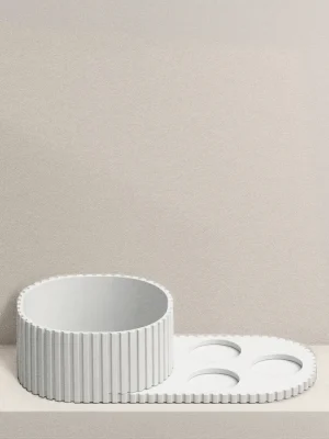 Organizador de Skincare Blanco Mate