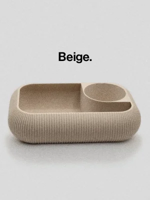 Organizador de maquillaje Beige Mate