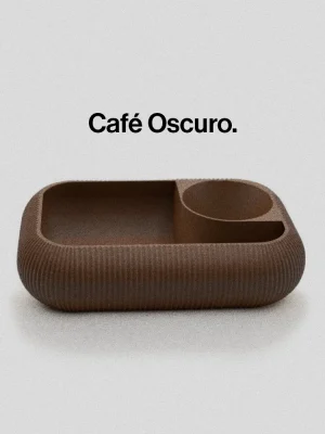 Organizador de maquillaje Café Oscuro Mate